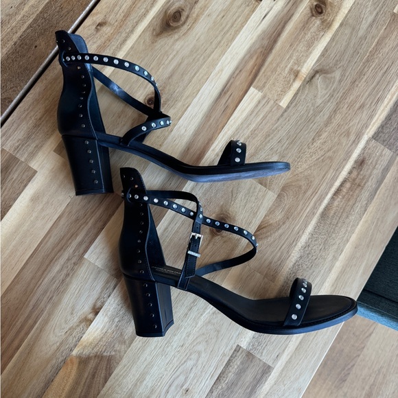 Zadig & Voltaire Black Strappy Heels size 41 - Picture 5 of 7